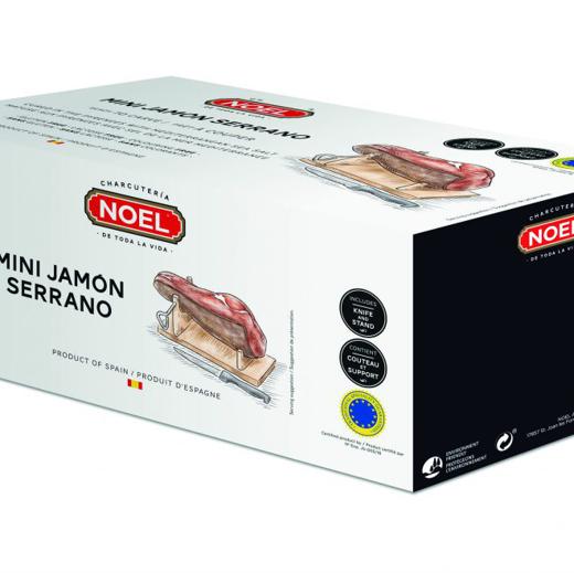 MINI SERRANO HAM JOINT  +STAND+KNIFE AND GIVE BOX NOEL