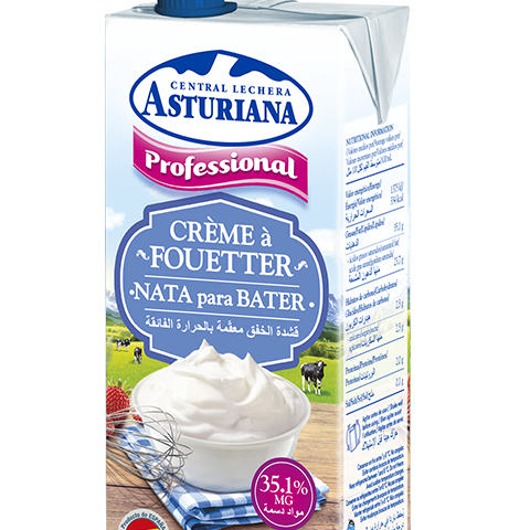 CENTRAL LECHERA ASTURIANA NATA PROFESIONAL PARA MONTAR UHT 35% MG 1L