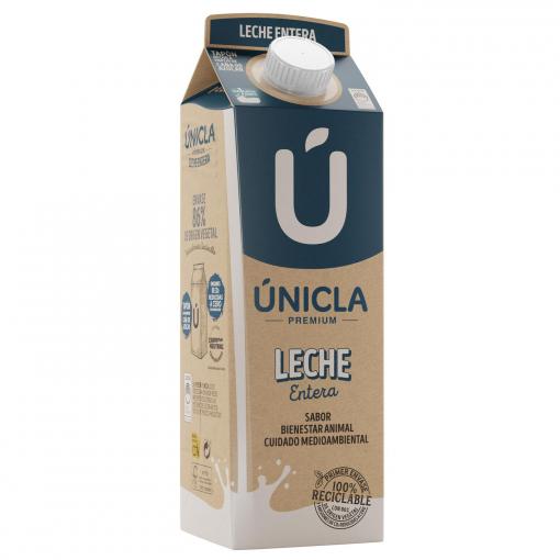 Leche entera Únicla Premium brik 1 l.