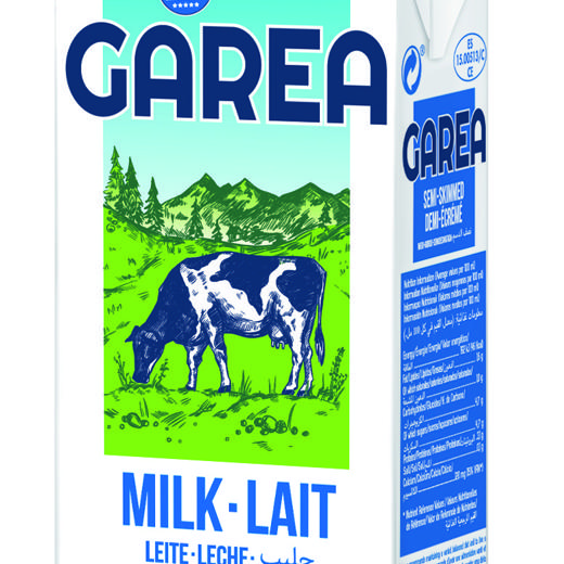 Leche semidesnatada UHT GAREA 1L