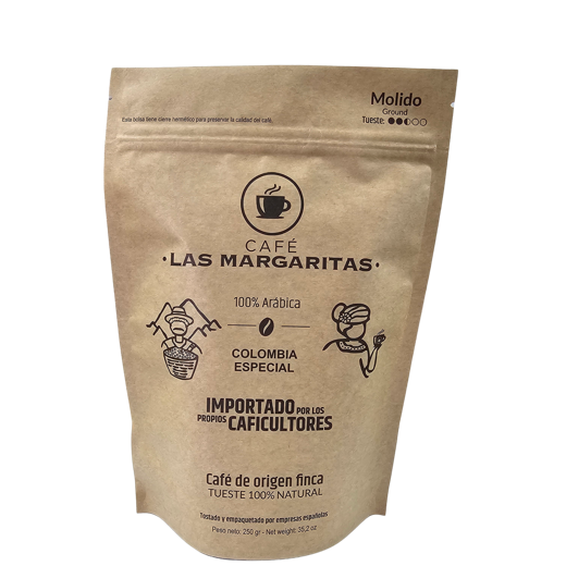 Cafe 100% tueste natural de especialidad de origen finca Colombia img5