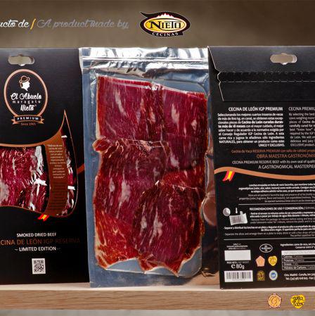 CECINA DE LEON IGP PREMIUM EL ABUELO SLICED TRAYS 80 GR. img3