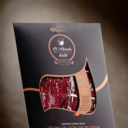 CECINA DE LEON IGP PREMIUM EL ABUELO SLICED TRAYS 80 GR. img1
