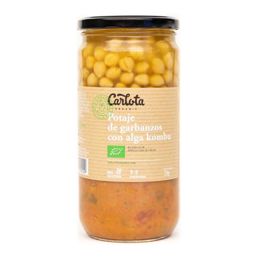 Stewed chickpeas with kombucha seaweed 720g / Potaje de garbanzos con alga kombu 720g img1