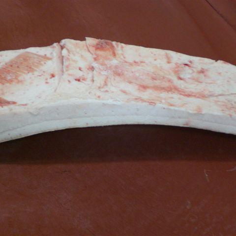 Frozen pork iberico back fat rind on 3cm+///Tocino iberico congelado con corteza 3cm+ img1