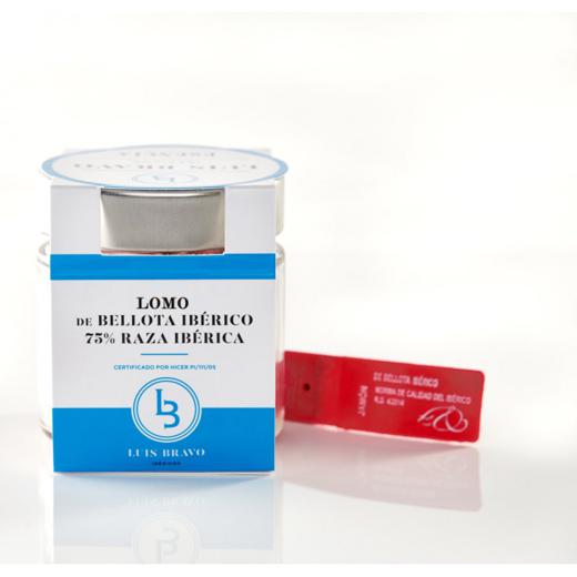 Lomo de Bellota 75% Ibérico 80gr. Loncheado en Tarro de Vidrio al Vacío img1