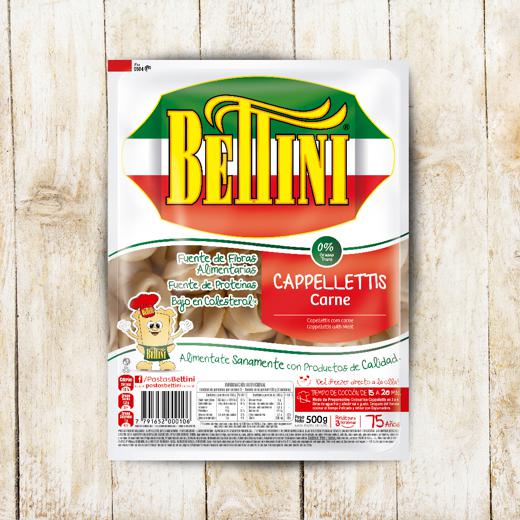 Cappellettis con Carne - Blister 500g - Bettini img0