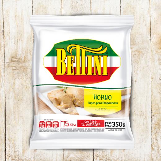 Tapas para Empanadas Horno - Flow Pack - 350 gr - 12 unidades - Bettini