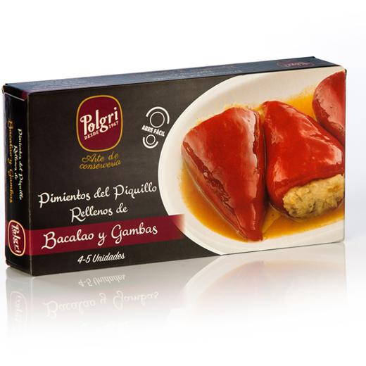 Pimientos relleno de bacalao y gambas 220gr