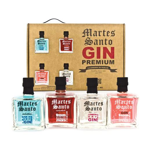 Estuche Miniaturas Ginebras - Premium Supeior 4 x 10cl 40°alc./vol.