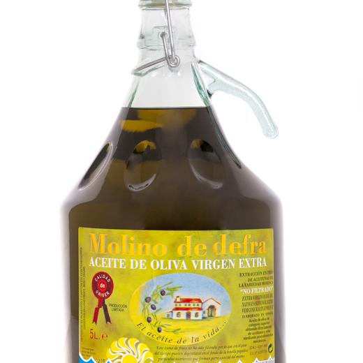 Aceite de oliva virgen extra Molino de Zafra convencional 5 Litros cristal