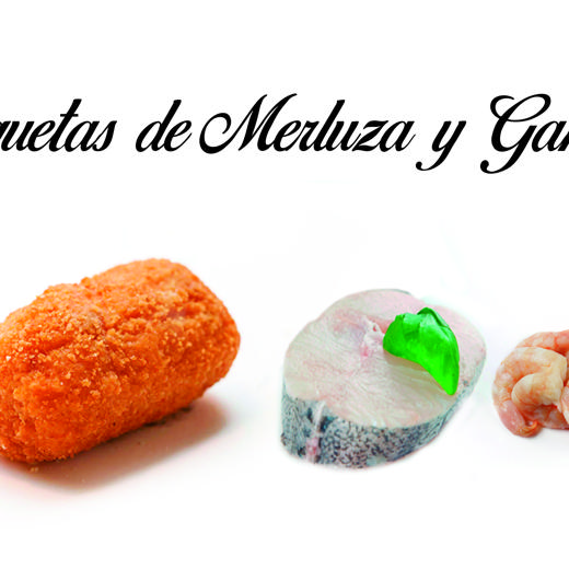 Croqueta merluza con gambas 10x500 gr (Hake and prawn croquette 10x500 g)