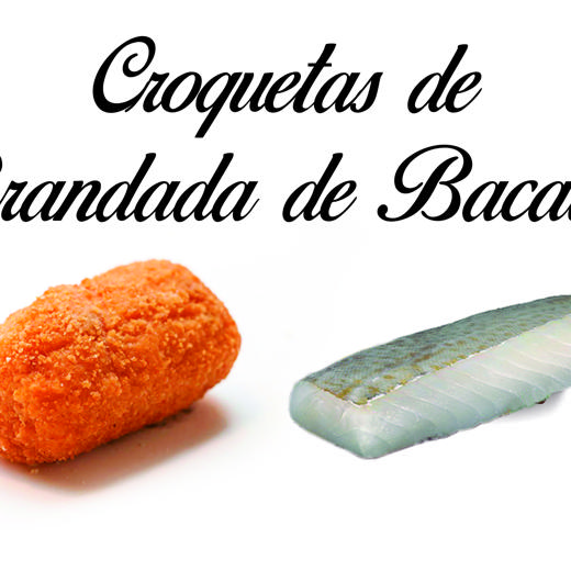 Croqueta brandada de bacalao 10x500 gr (Cod brandada croquette 10x500 g)