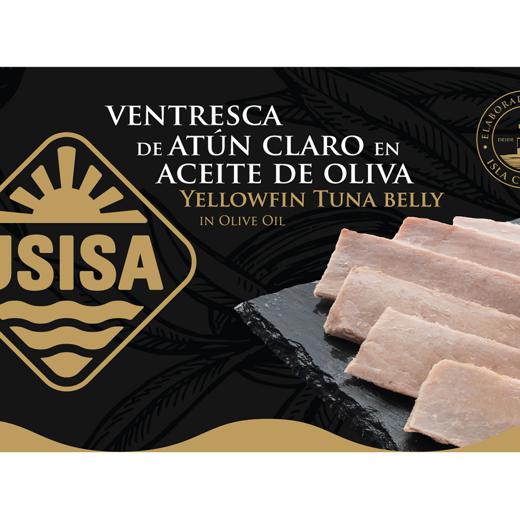 RR.125 Filetes de Ventresca Atún Claro en aceite de oliva USISA.