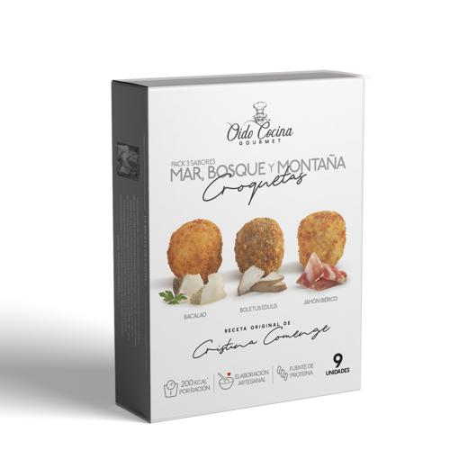 Mix de croquetas de Bacalao, Boletus y Jamón Ibérico