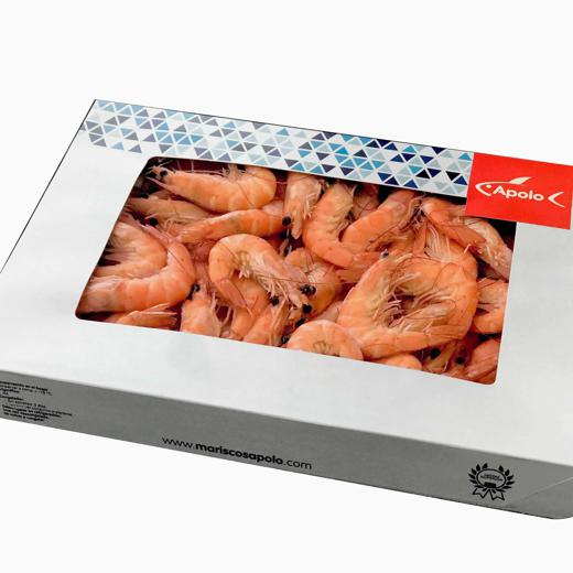 LANGOSTINO VANNAMEI COCIDO SIN ORDENAR 48/58 APOLO 5x800 GR (PE 750 GR)