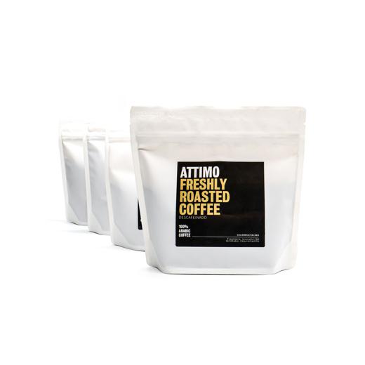 ATTIMO DESCAFEINADO ESPECIALIDAD GRANO. 4 bolsas de 250 grs.
