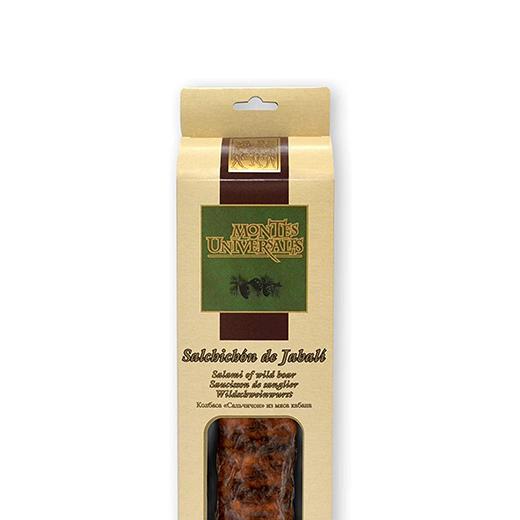 Salchichón Cular de Jabalí Estuchado Montes Universales (300g)