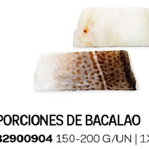 PORCIONES DE BACALAO