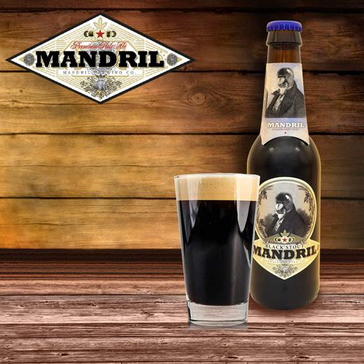 Cerveza Artesana Mandril Black Stout - 12x33cl img2