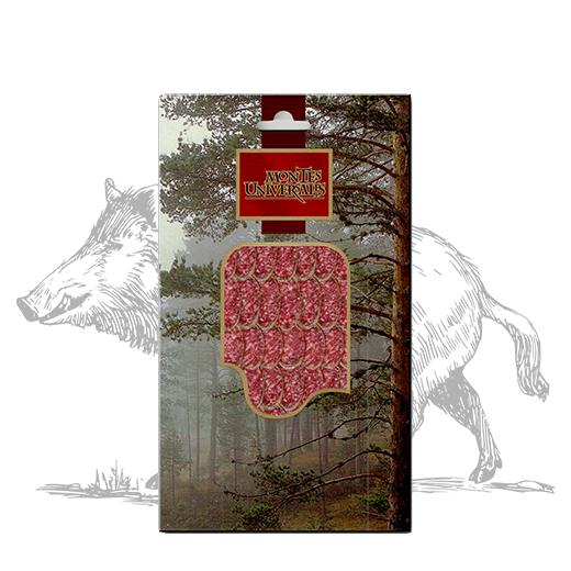 Fuet de Jabalí a la Pimienta Loncheado Montes Universales (100g)