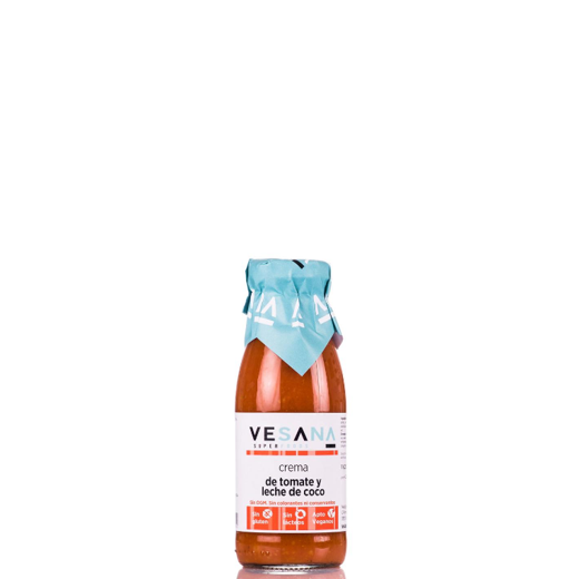 Crema de tomate con leche de coco 500ml
