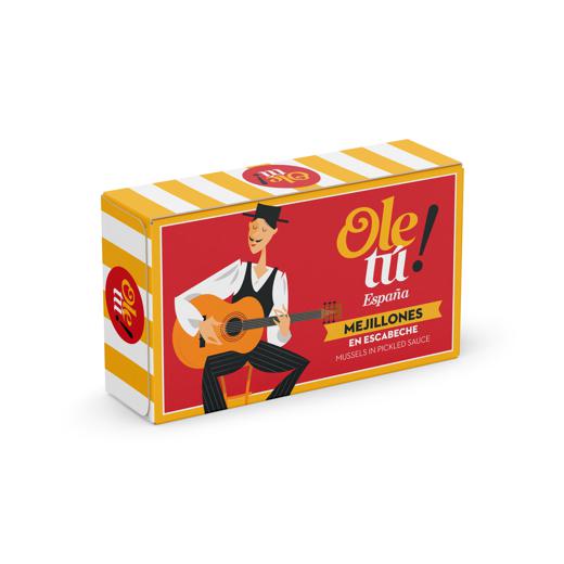 Mejillones del Pacífico en escabeche 4/6 calidad extra. 125g