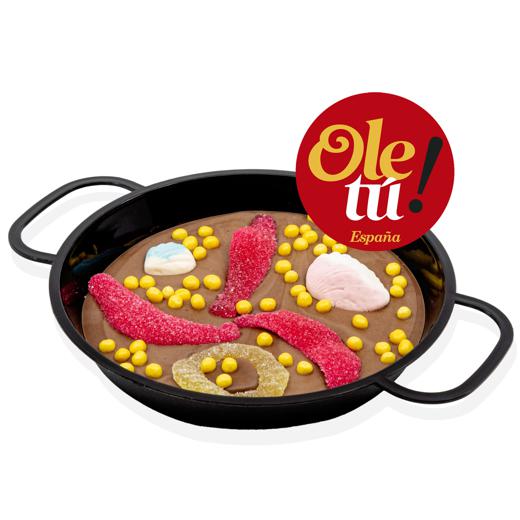 Chocolate Paellera con Gominolas 165g