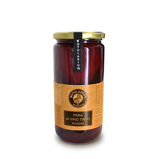 Pera Vino Tinto Mitades Botularium (Tarro cristal 720ml)