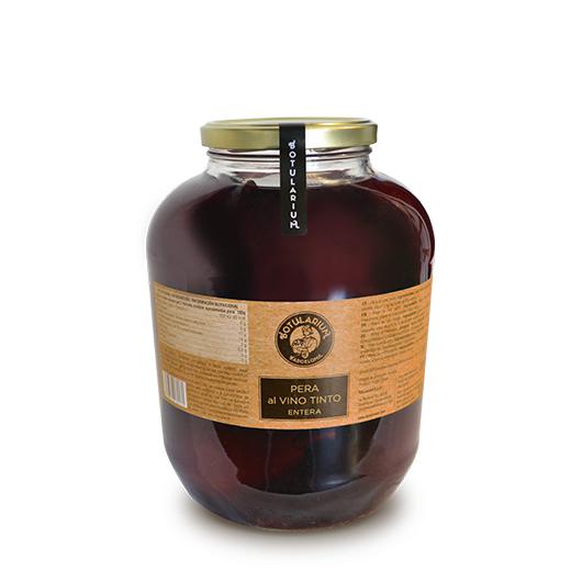 Pera Vino Tinto Entera Botularium (Tarro cristal 3kg)