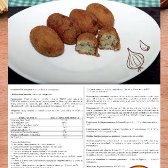 CROQUETA DE BACALAO CON ESPINACAS