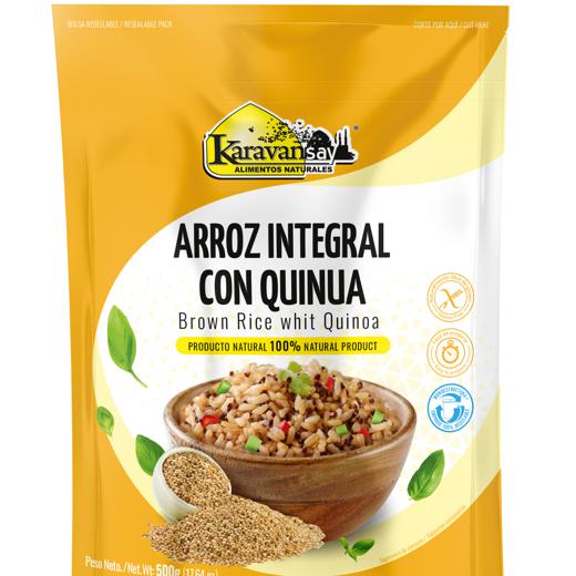 Arroz integral con quinua