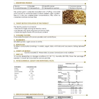 Choco-QUINOA SNACKS bolsa de 50g img2