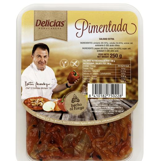 Pimentada "Pimiento tiras + cebolla natural"