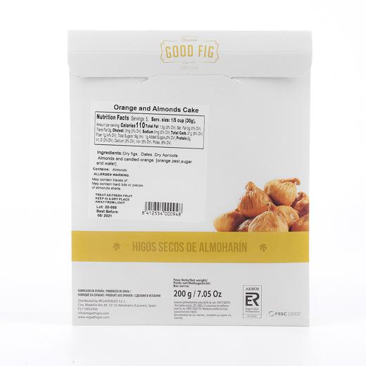 FIG BREAD WITH ALMONDS AND ORANGE - VACCUUM PACKED PASTEURISED img1