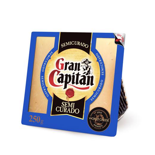 Queso de mezcla semicurado Gran Capitán cuña 250g