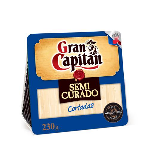 Queso de mezcla semicurado Gran Capitán cortadas 230g