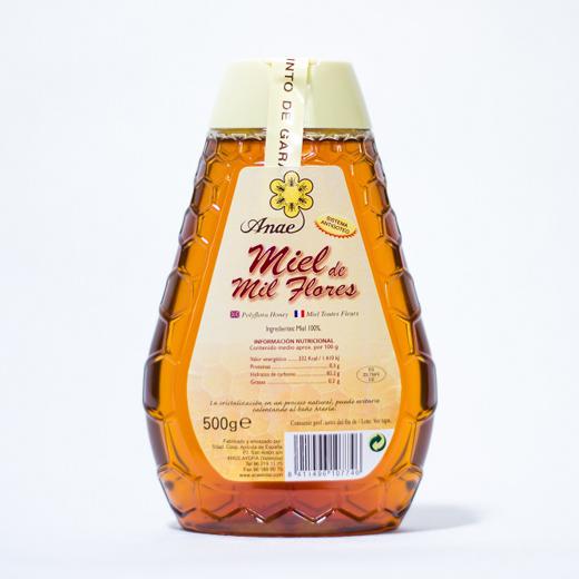 Miel de flores ANAE 500 g antigoteo