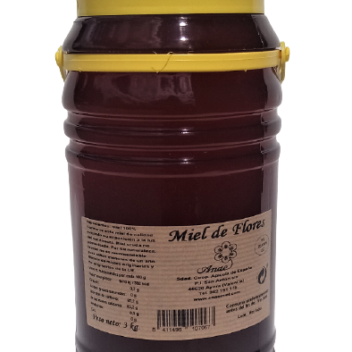 Miel de flores ANAE 3 kg.