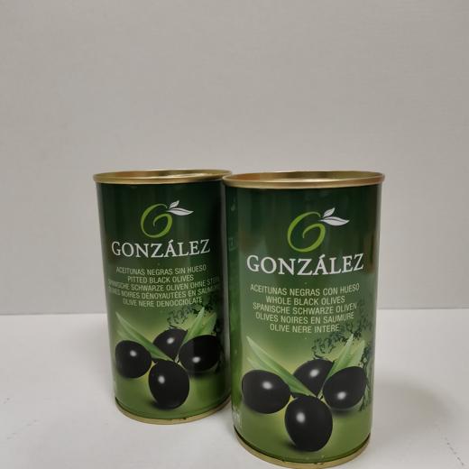 BLACK WHOLE OLIVES 370 g TIN img0