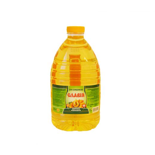 3.00 L bottle with side handle SUNFLOWER OIL REFINED, DEODORIZED, WINTERIZED (PRESSED), P mark