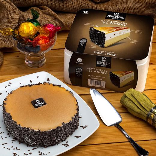 TARTA HELADA WHISKY CON NUECES Y CREMA DE WHISKY