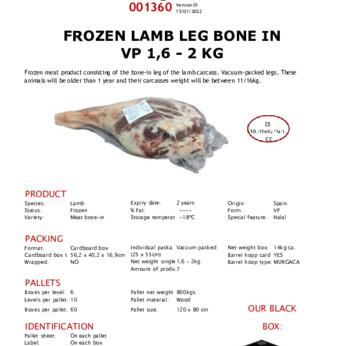 FROZEN LAMB LEG