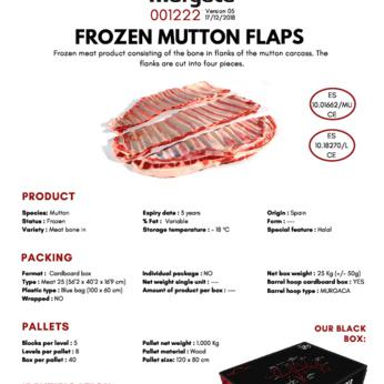 FROZEN MUTTON FLAP BONE-IN