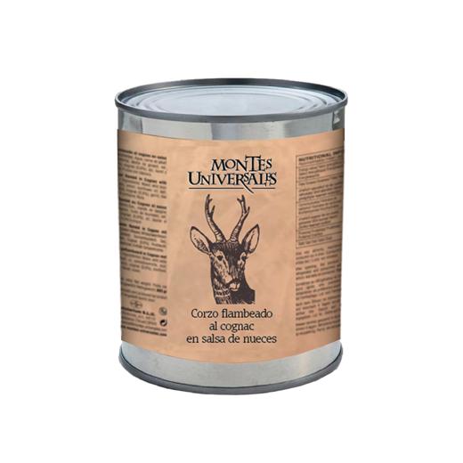 Corzo flambeado al cognac en salsa de nueces Montes Universales (800g)