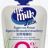 Memilk latte yogurt 0% azucar con fresas