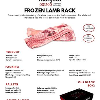 FROZEN LAMB RACK