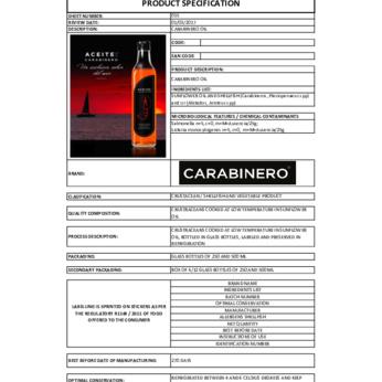 ACEITE DE CARABINERO img1