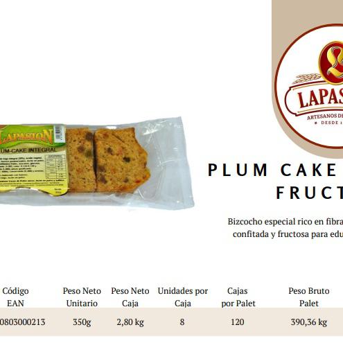 PLUM CAKE INTEGRAL FRUCTOSA