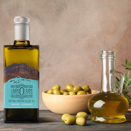 Aceite de Oliva Virgen Extra Ecológico, LivesOlives Premium – 500ML img1